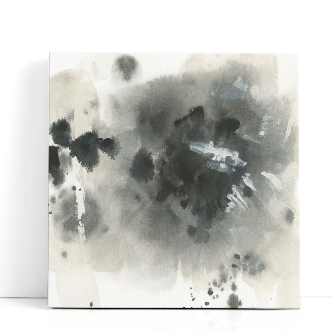 Velvet Nebula II Black and White - Canvas Print Wall Art