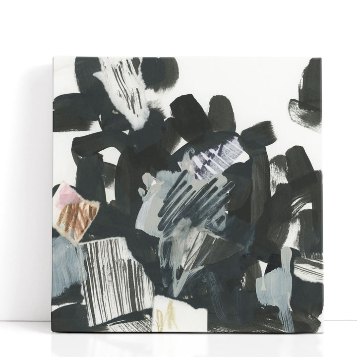 Volcanic Luna I Black and White - Canvas Print Wall Art