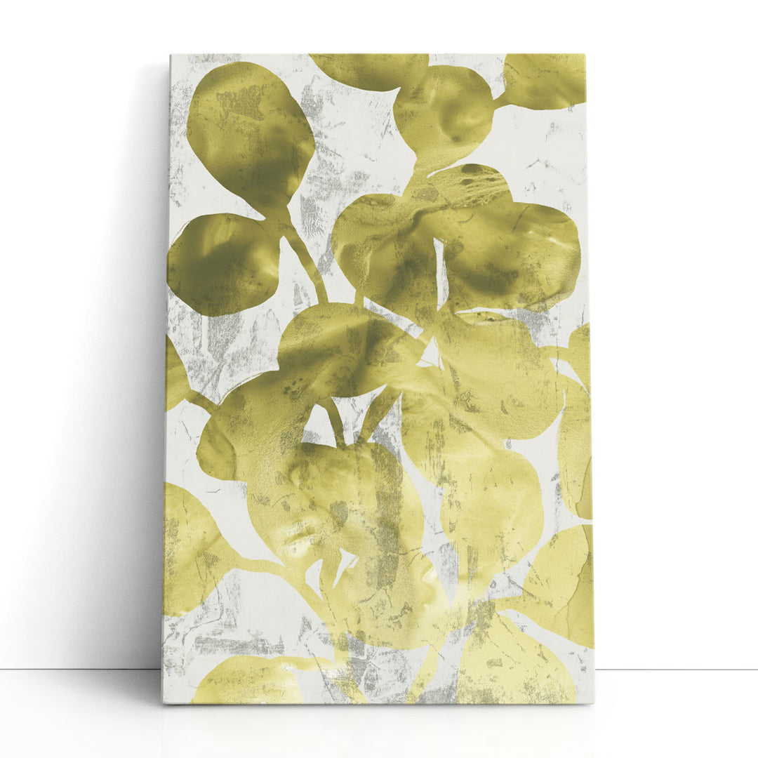 Green Leaf Shimmer I - Canvas Print Wall Art