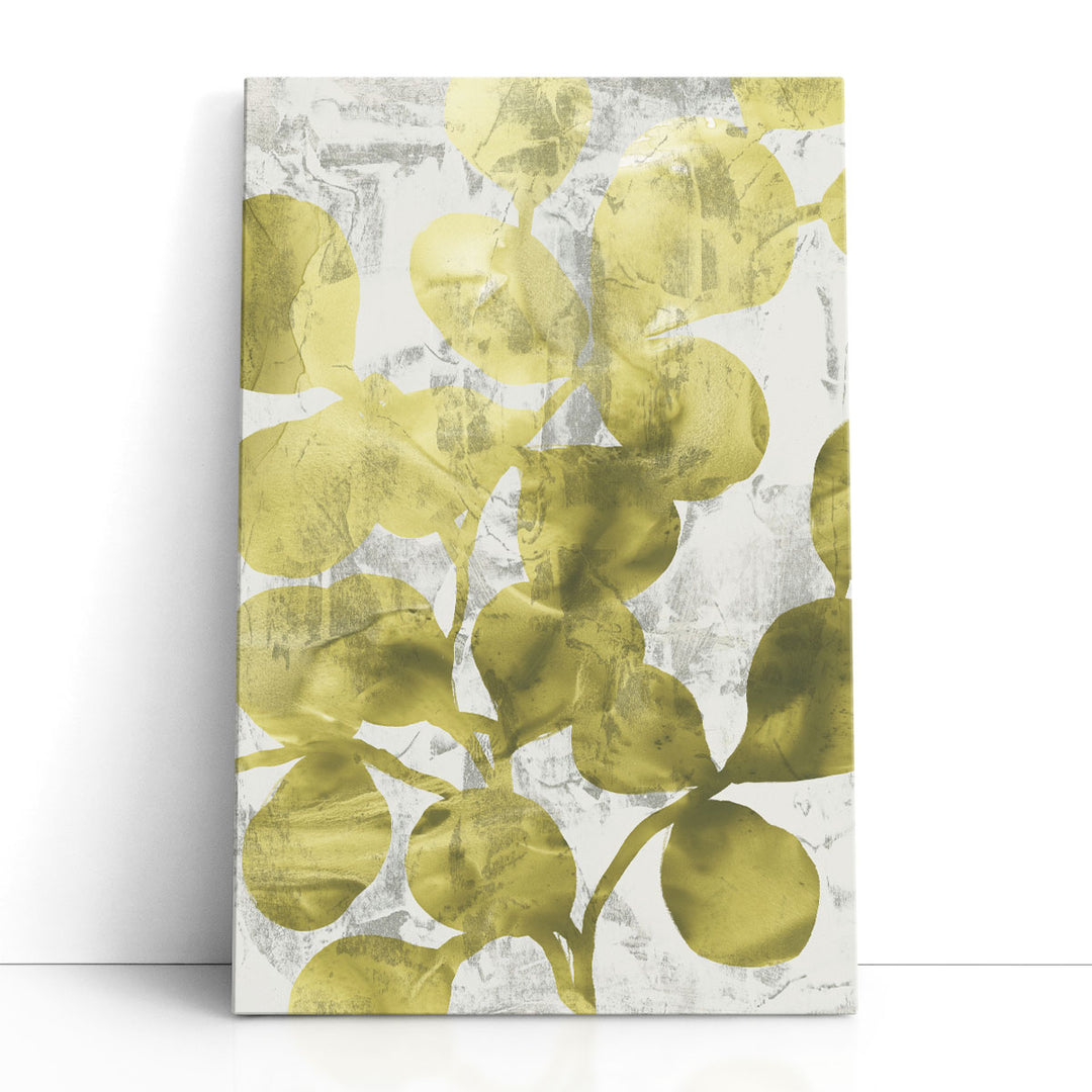 Green Leaf Shimmer II - Canvas Print Wall Art
