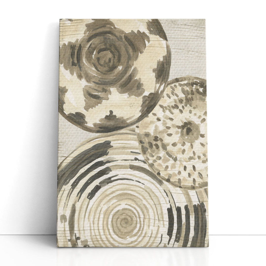 Patterned Baskets II - Canvas Print Wall Art