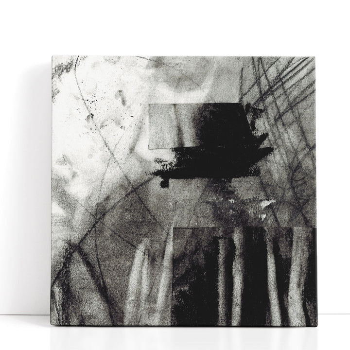 Charcoal Study II Black and White - Canvas Print Wall Art