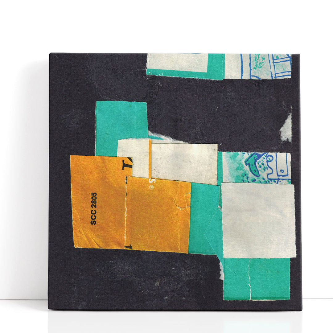 Golden Collage II - Canvas Print Wall Art