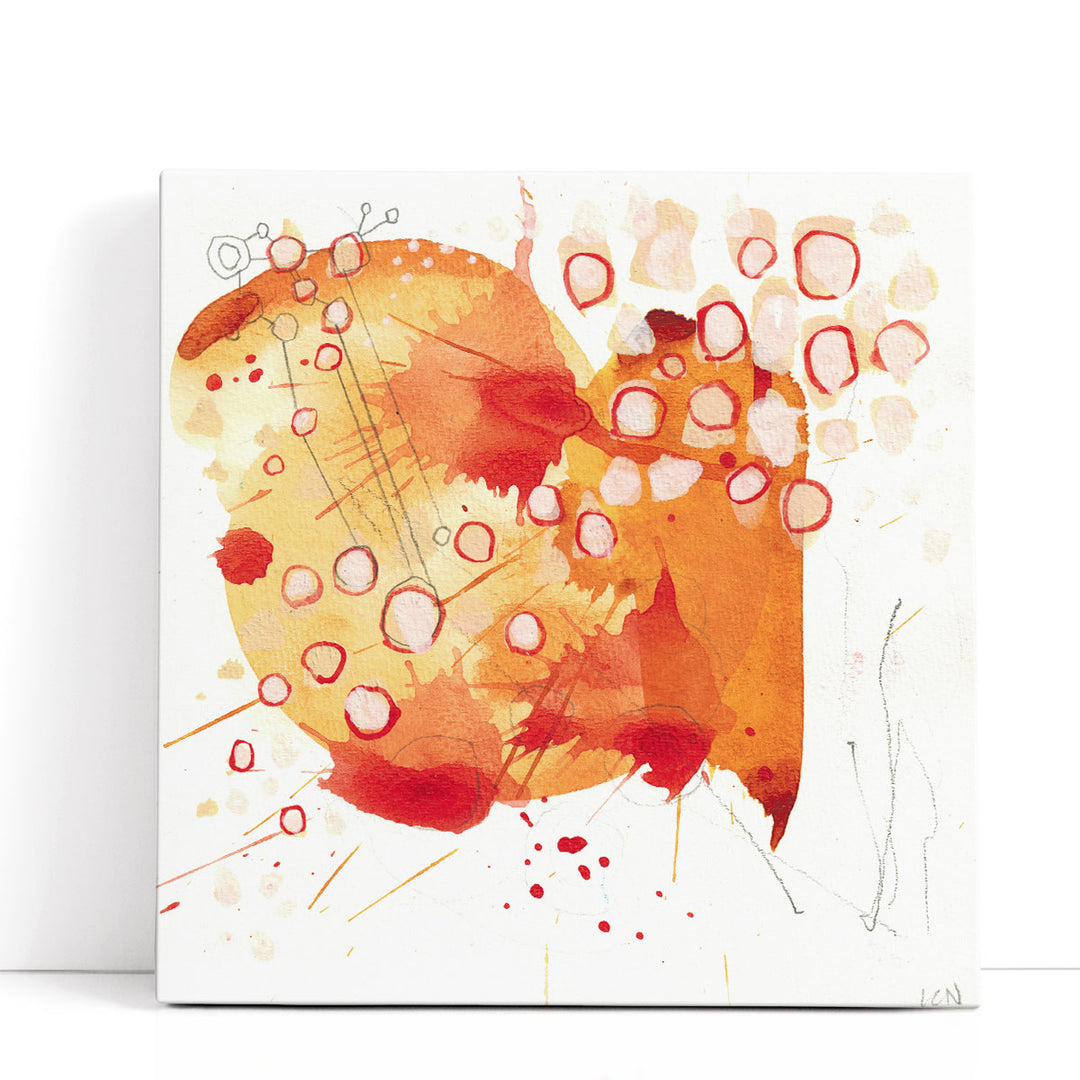 Orange Wildflowers - Canvas Print Wall Art