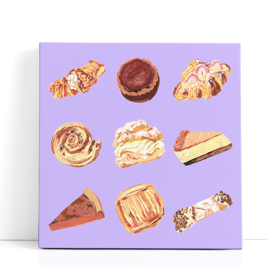 pop art prints – colorful cake illustration