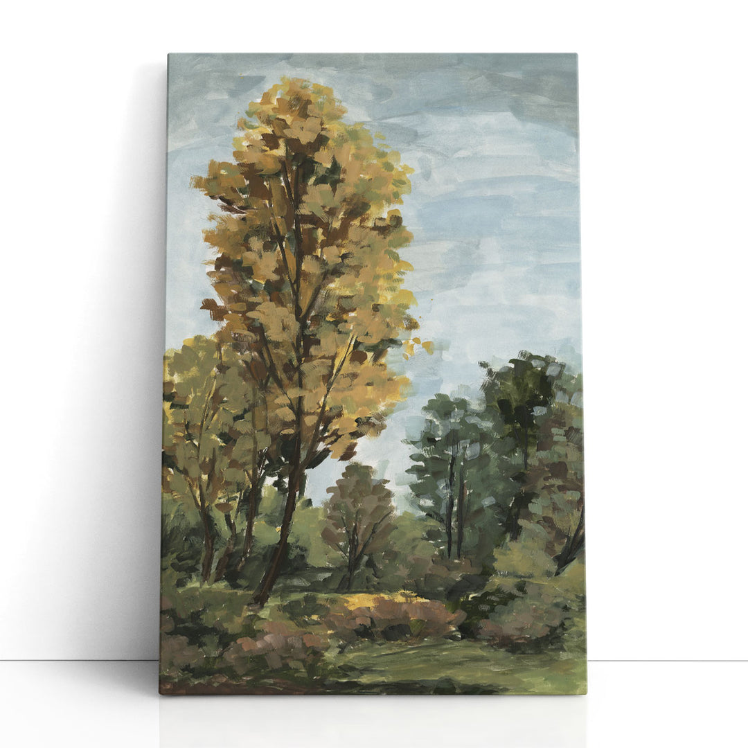 Ochre Autumn Meadow I - Canvas Print Wall Art