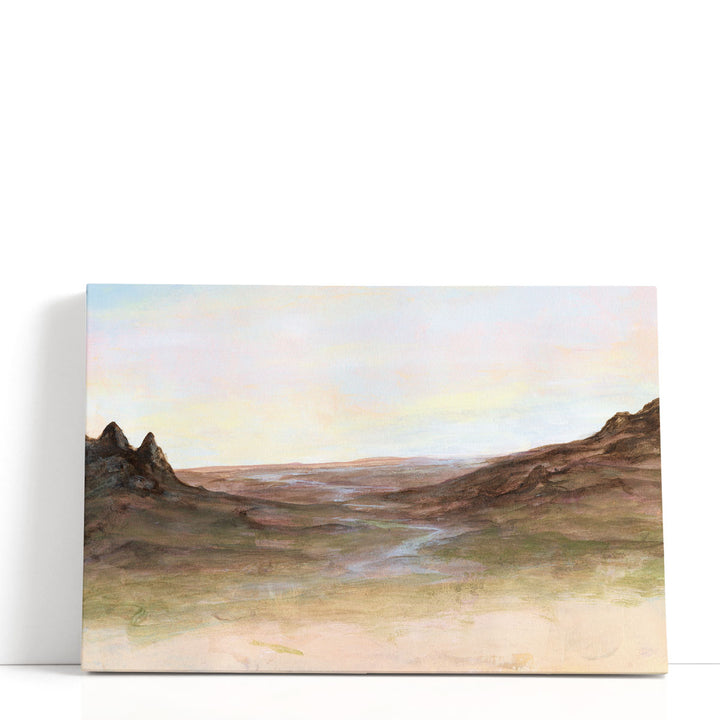 Scenic wall art with soft tones