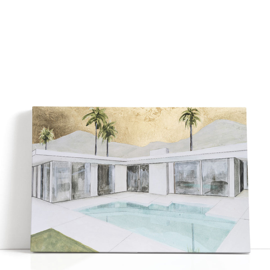 Mid-Century Metallic I - Canvas Print Wall Art