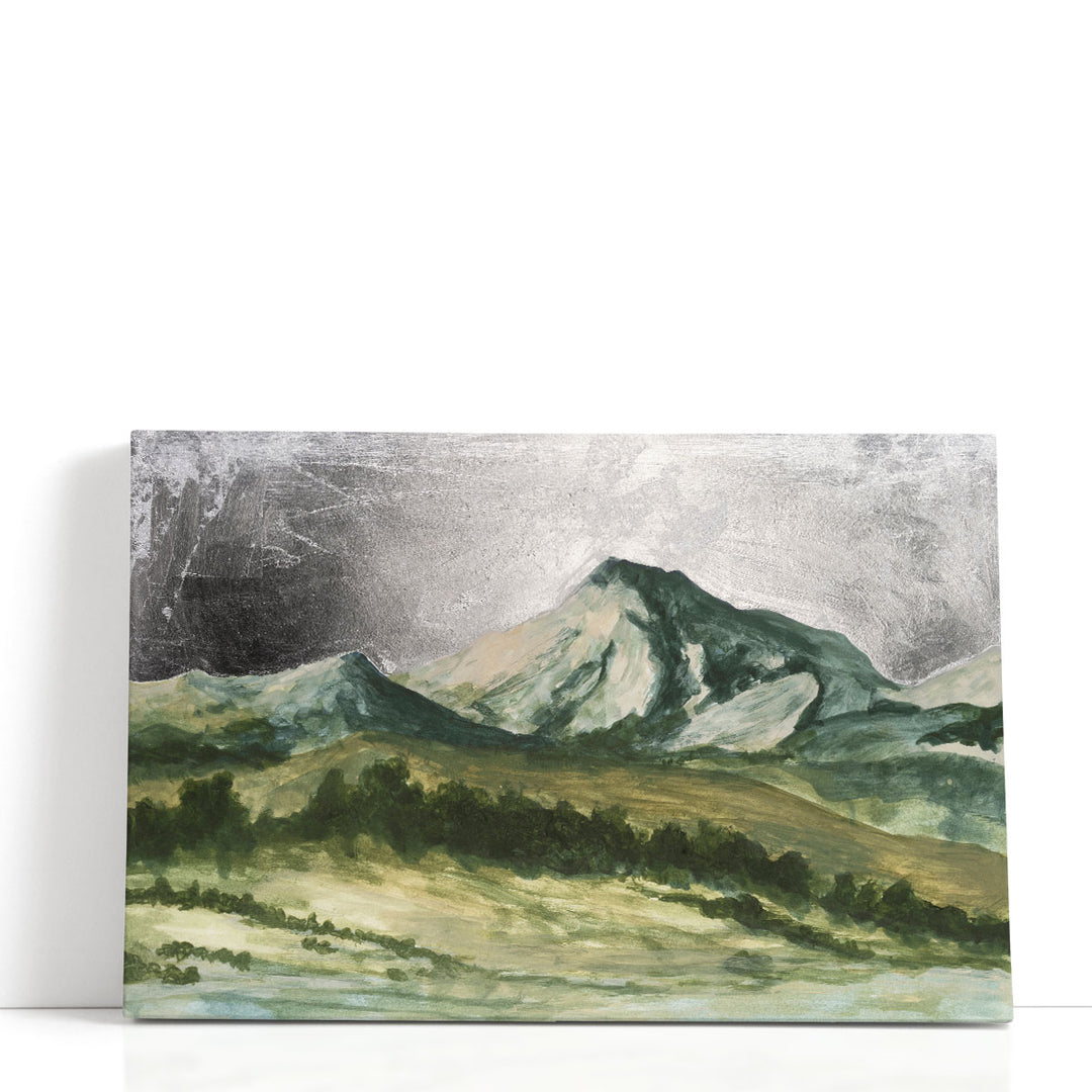 Silver abstract wall art with textured design