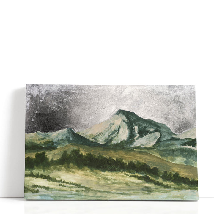 Silver abstract wall art with textured design