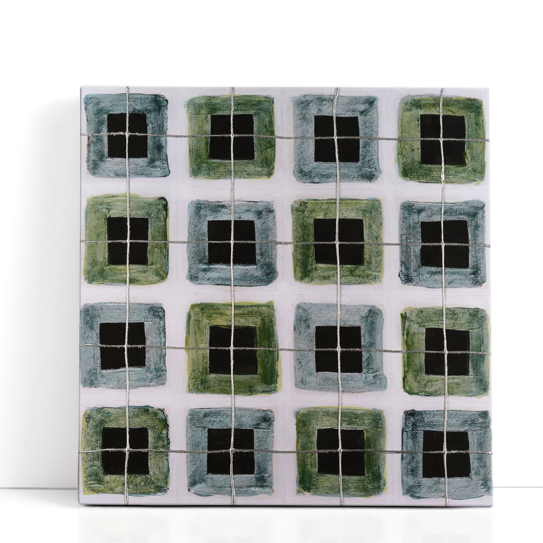 Metallic Plaid II - Canvas Print Wall Art
