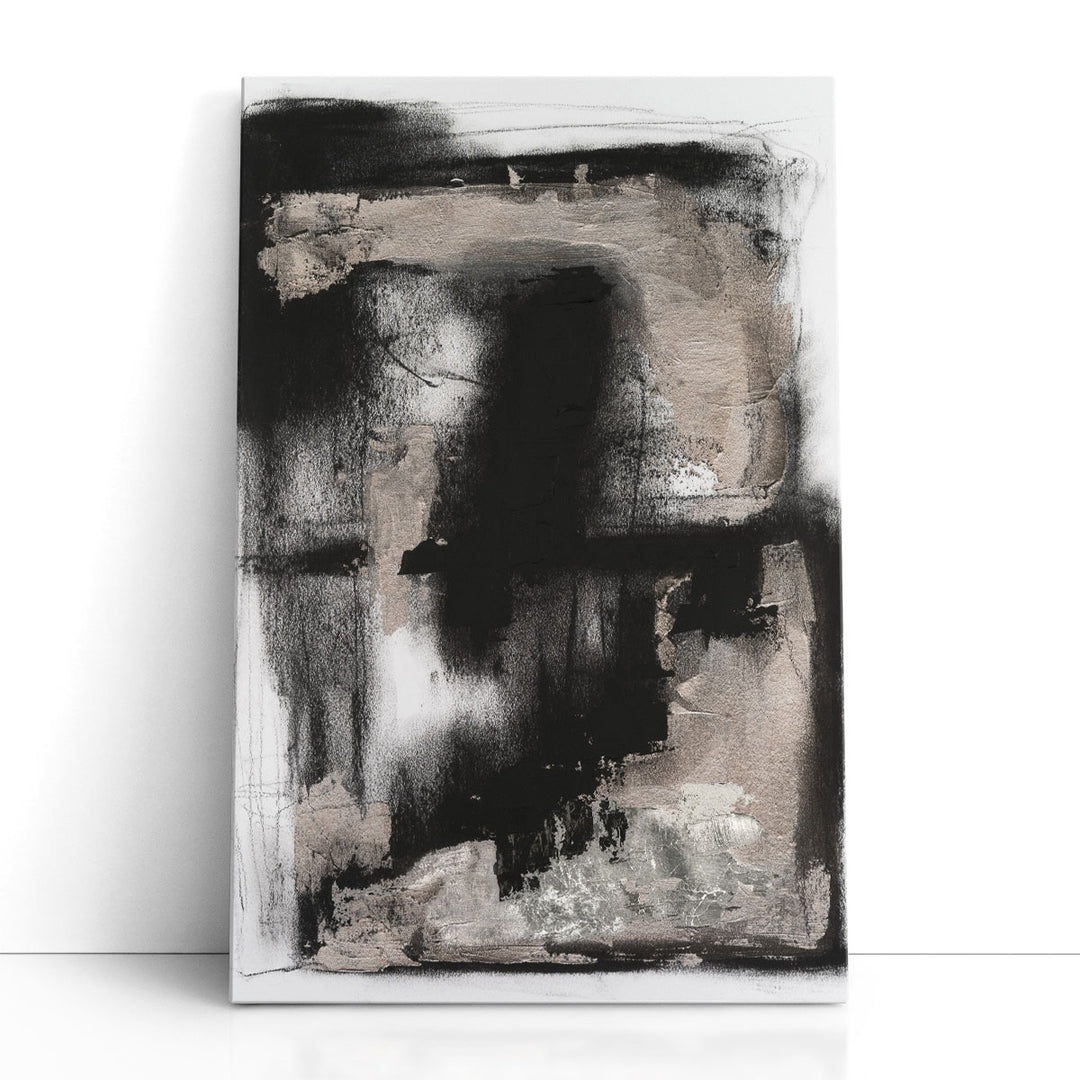 Shadow Resistance II Black and White - Canvas Print Wall Art