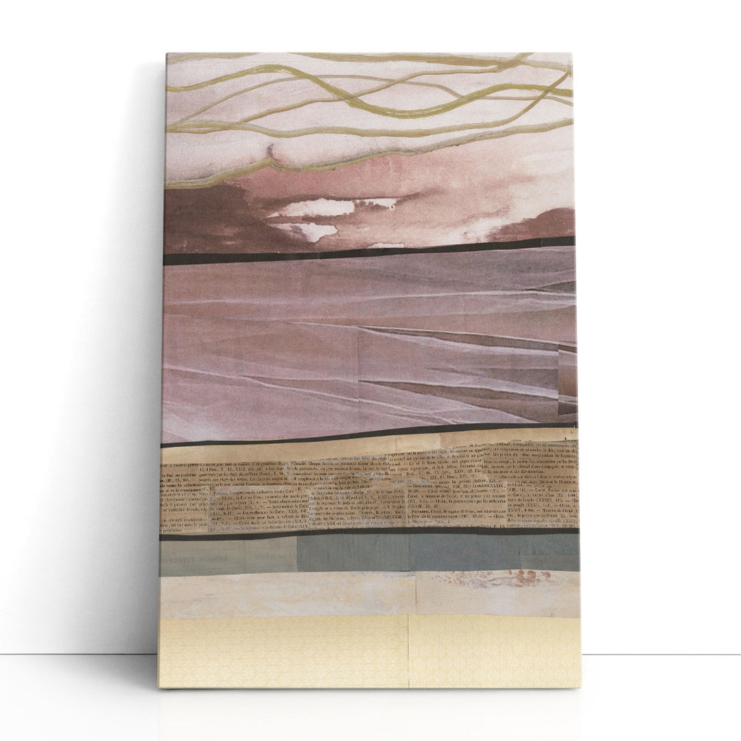 Modern brown abstract art fluid waves