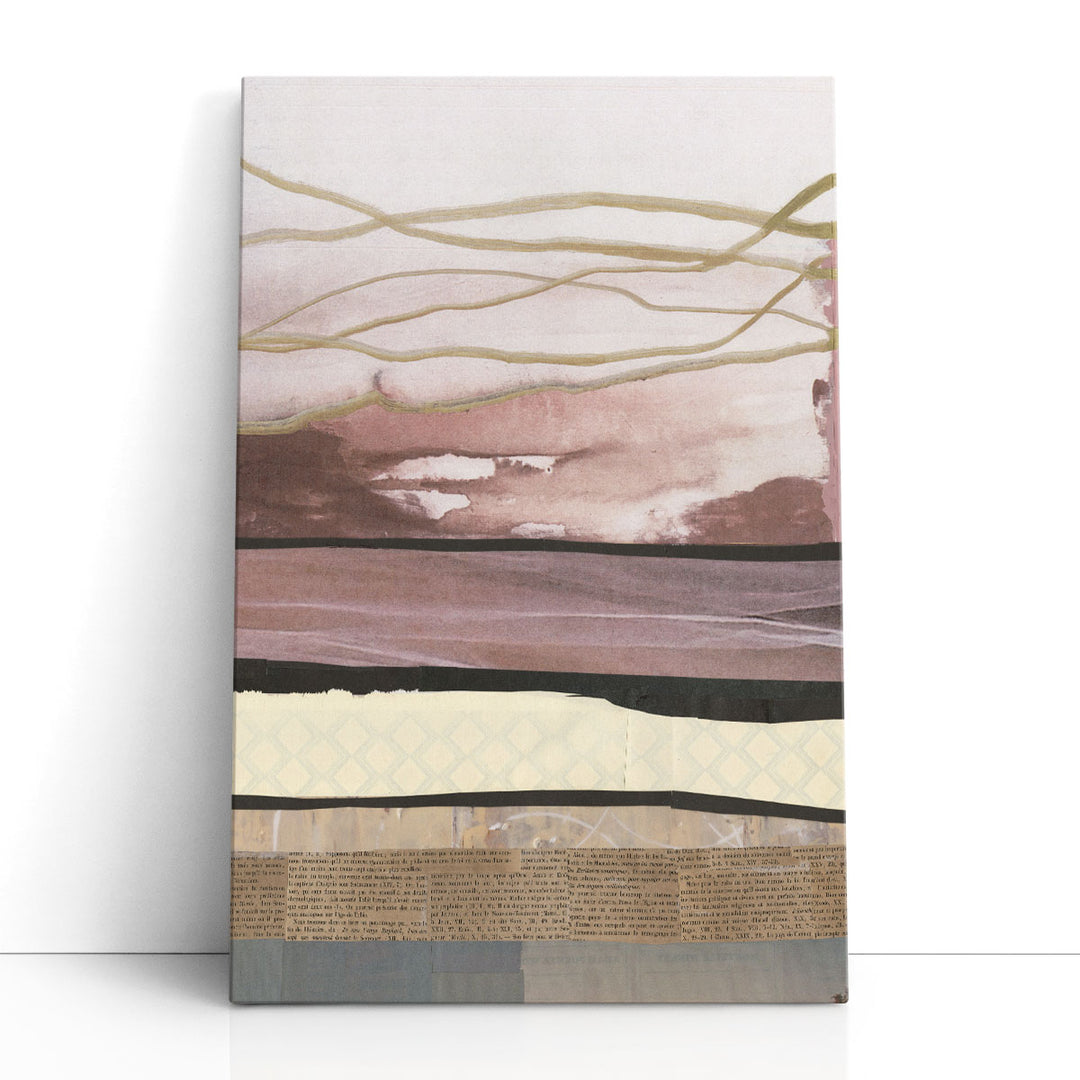 Brown Wave Canvas soft undulating forms
