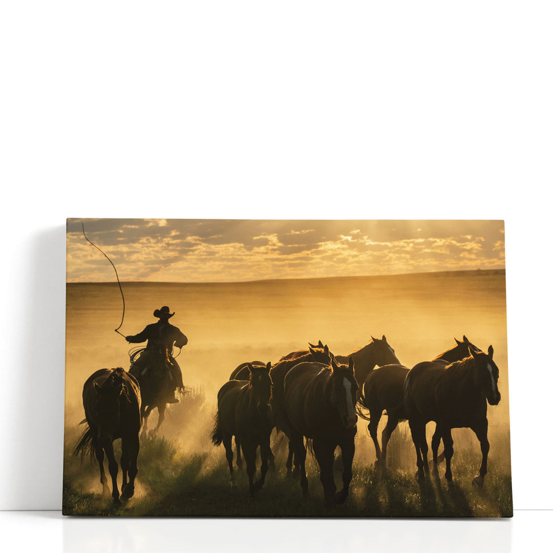 Cowboy Jingle - Canvas Print Wall Art