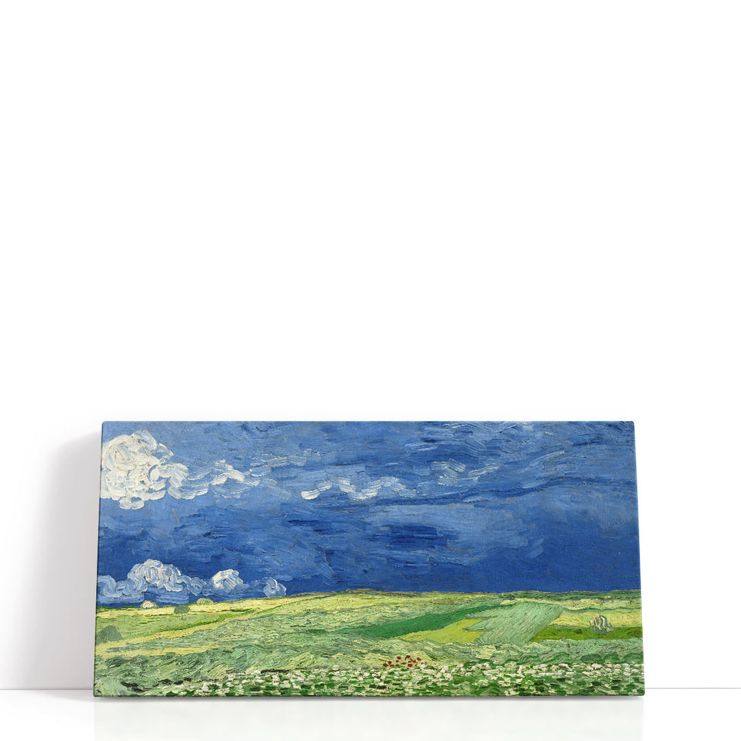 Thunder cloud wall art with moody sky tones