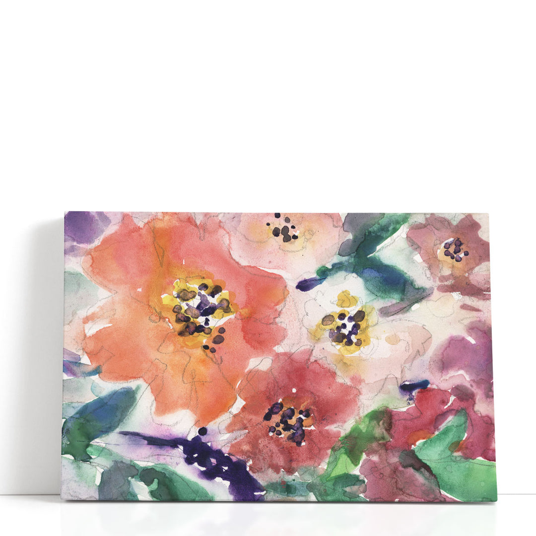 Floral Glamorous II - Canvas Print Wall Art