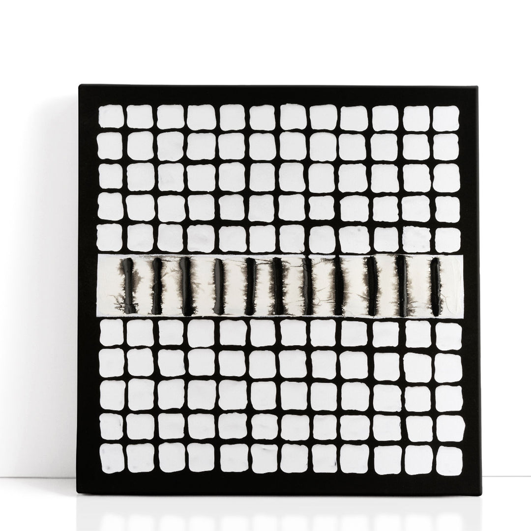 Encounter I Black and White- Canvas Print Wall Art