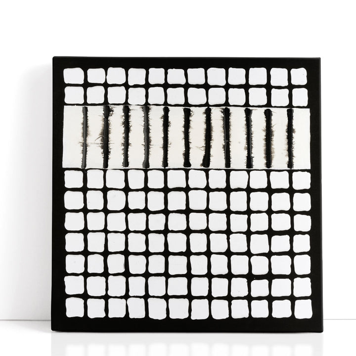 Encounter II Black and White - Canvas Print Wall Art