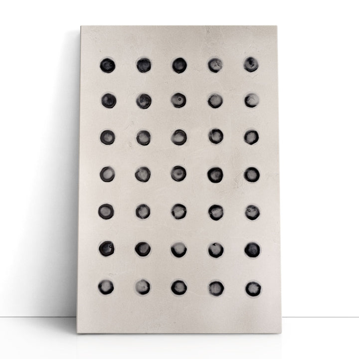 Textured Stipple I Black and White - Canvas Print Wall Art