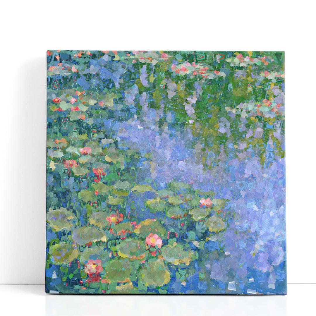 Kaleidoscopic Water Lillies II - Canvas Print Wall Art