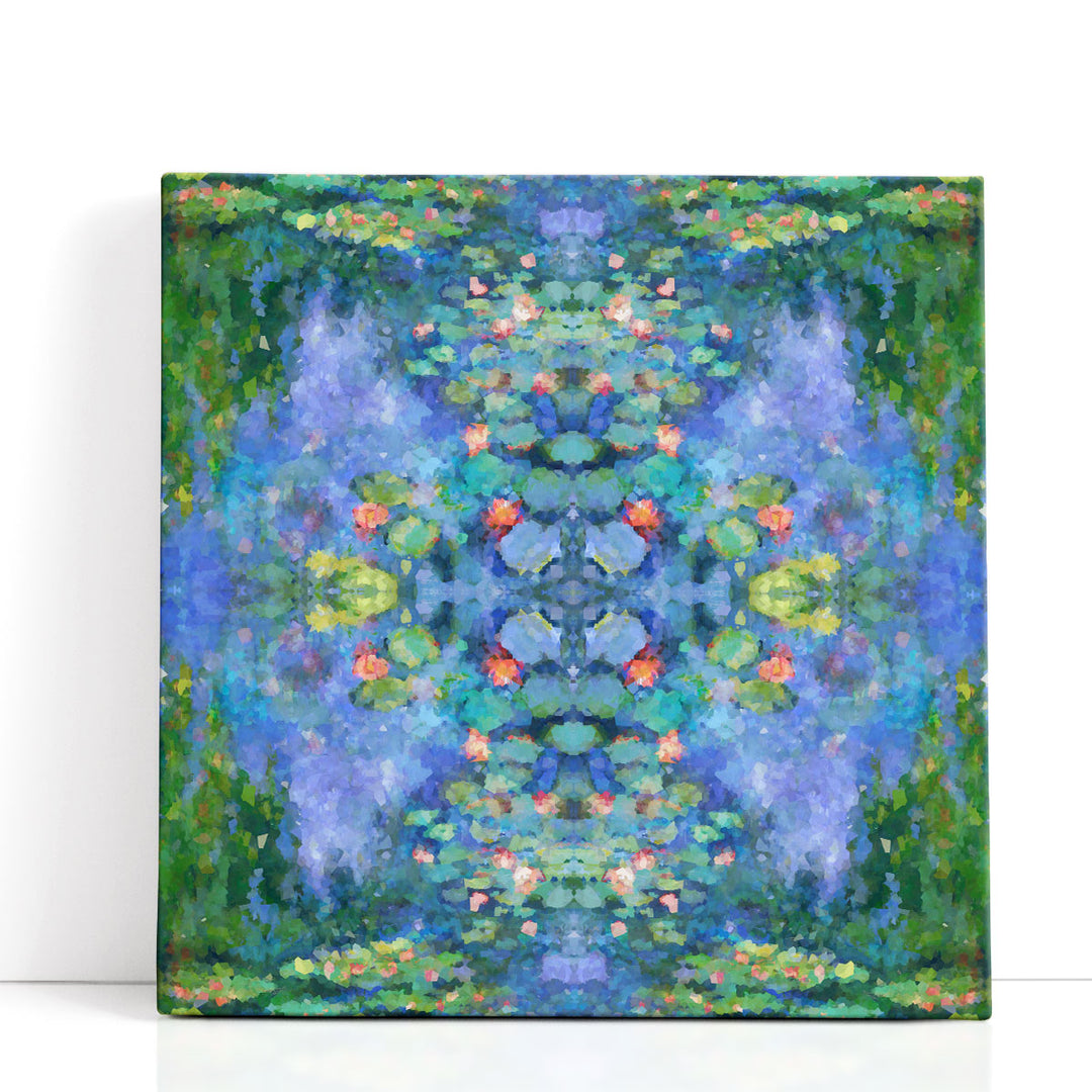 Kaleidoscopic Water Lillies III - Canvas Print Wall Art