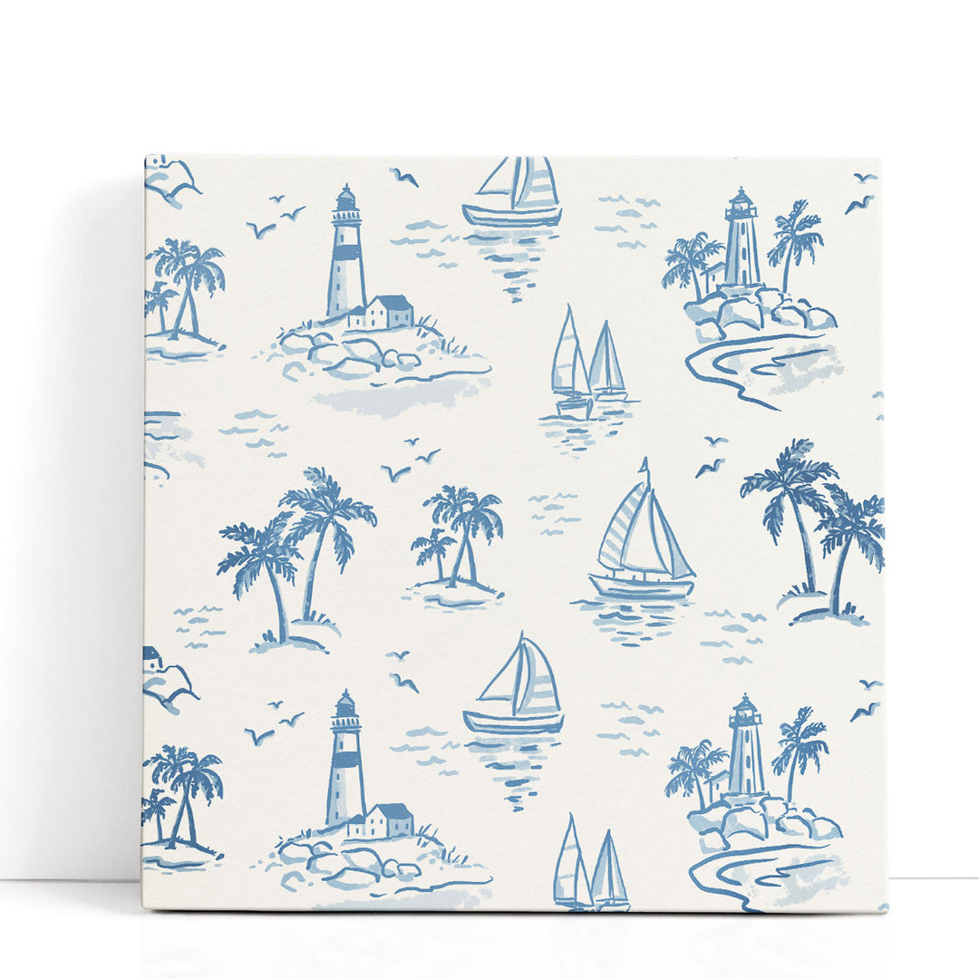 Lighthouse Toile II - Canvas Print Wall Art