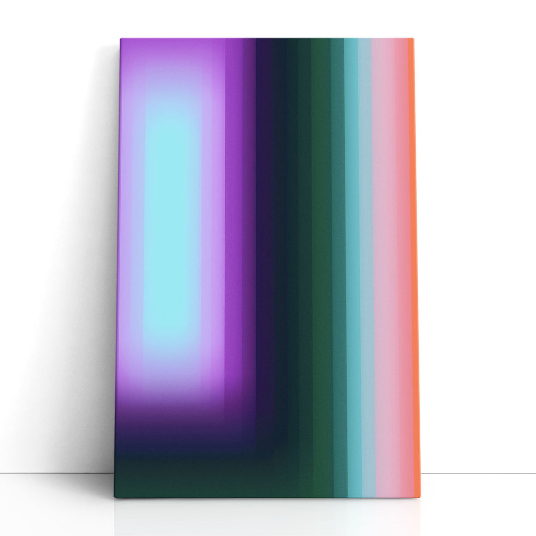 Gradient Psychedelic Wall Art vivid green purple sky