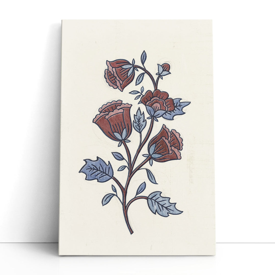 Hand Drawn Blooms I - Canvas Print Wall Art