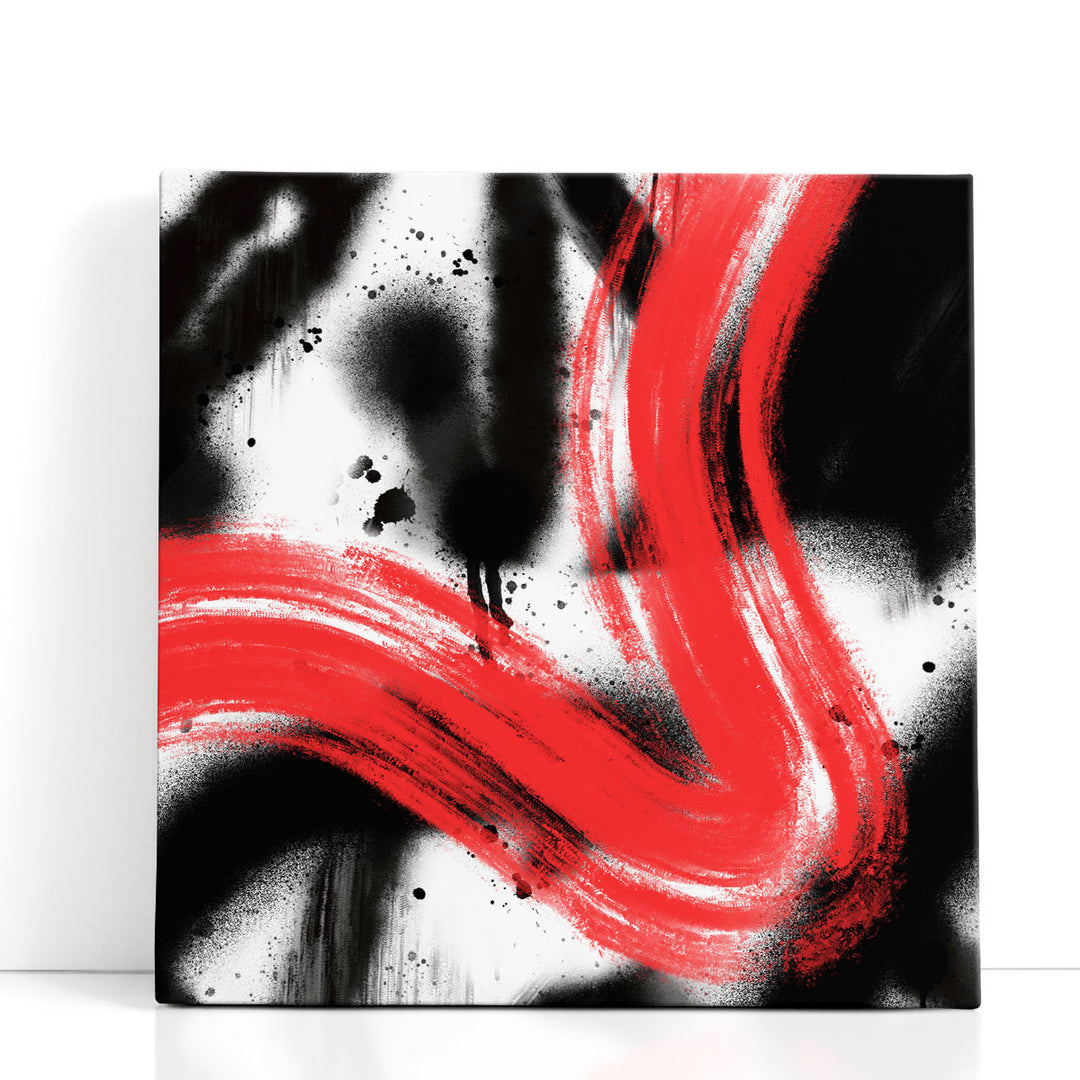 black and white artwork striking abstract lines