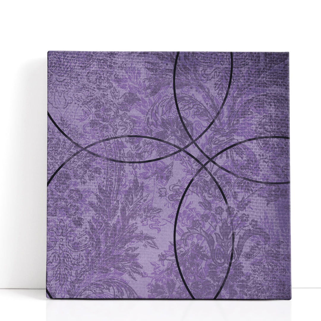 Vibrant Purple Square - Canvas Print Wall Art