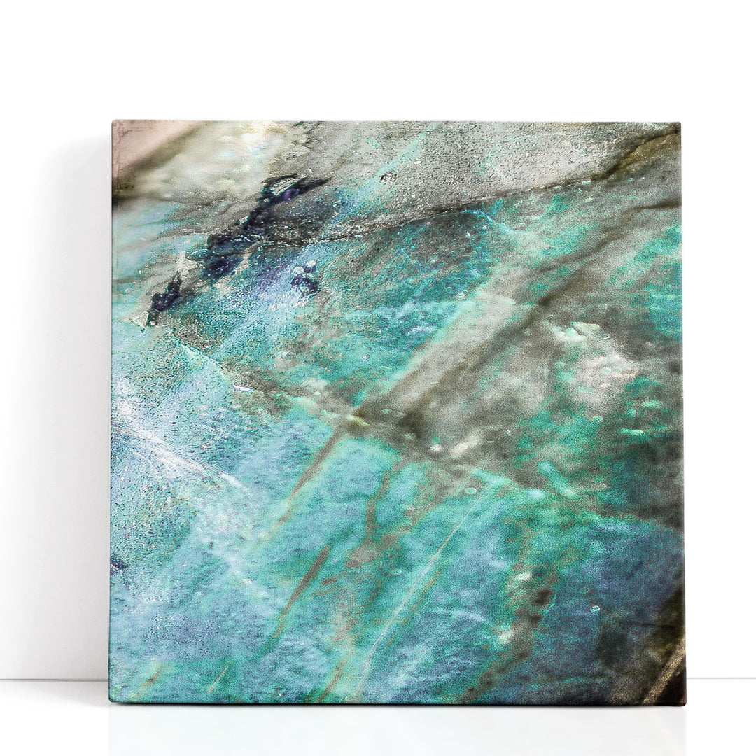 Teal Gem 2 - Canvas Print Wall Art
