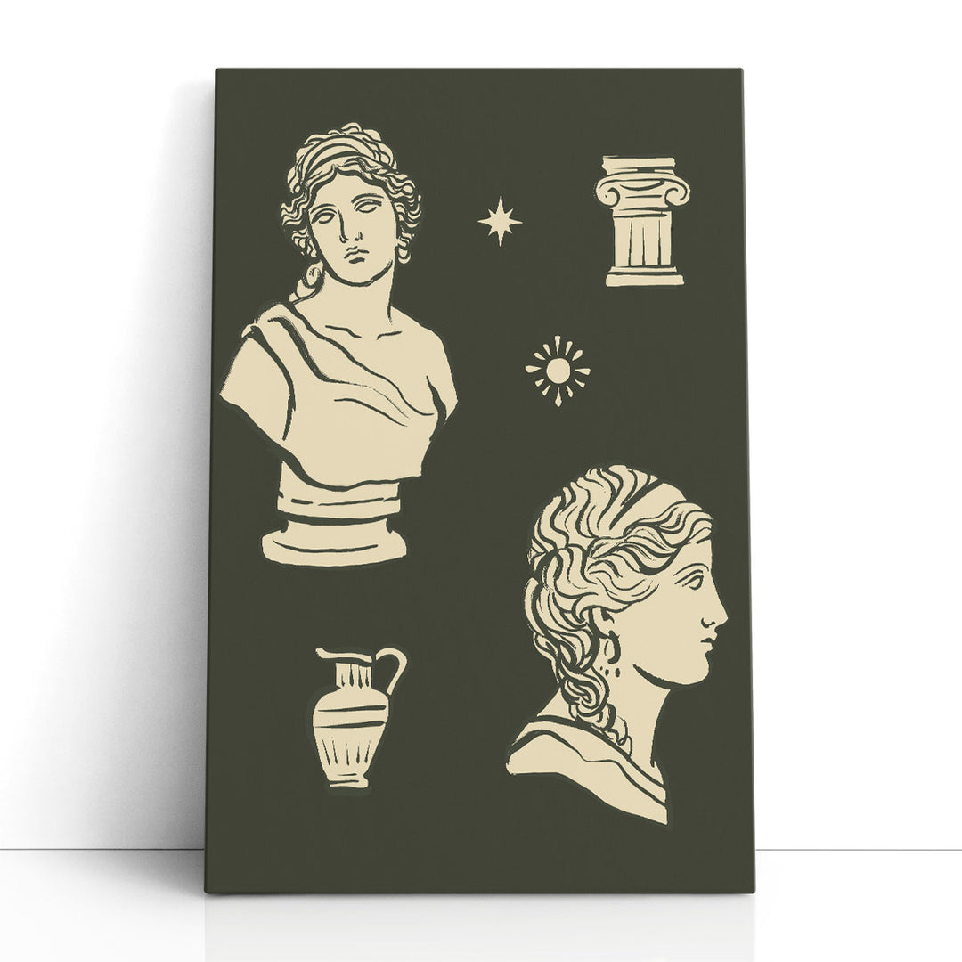 Statuary Collective II - Canvas Print Wall Art