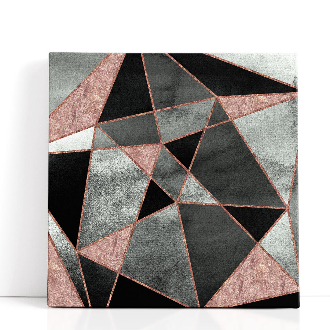 Grey abstract art with soft shape pattern