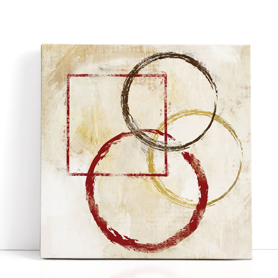 Circles And Squares 1 - Canvas Print Wall Art