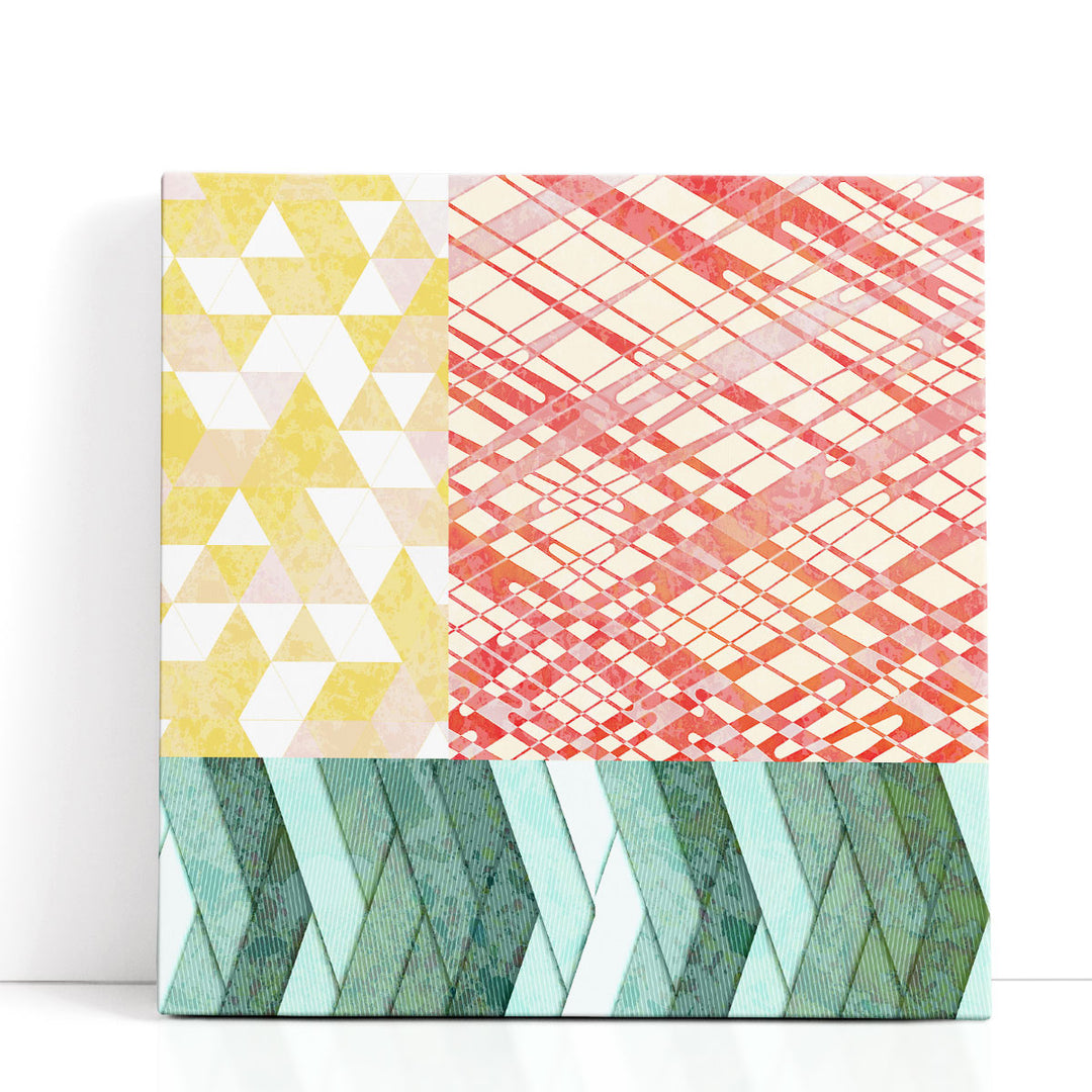 Geometric Framed Wall Art sharp angular design