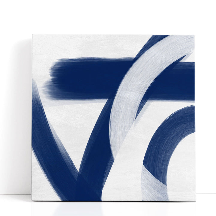 Blue and White Prints crisp contrast artwork