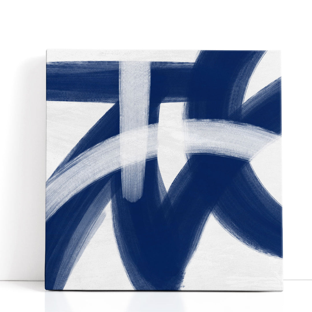Indigo Wall Art deep watercolor wash