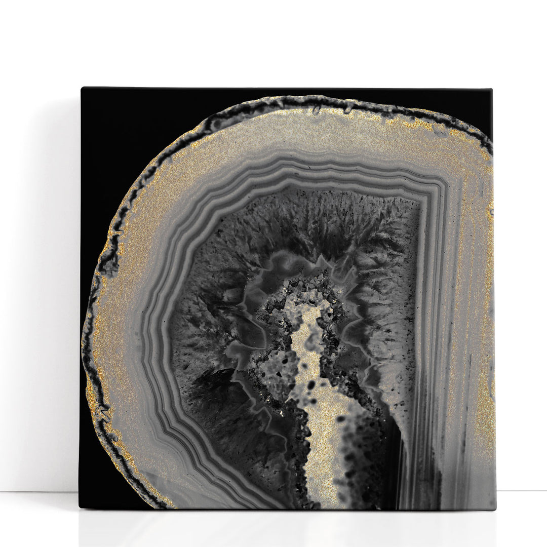Framed Agate Wall Art natural slice pattern