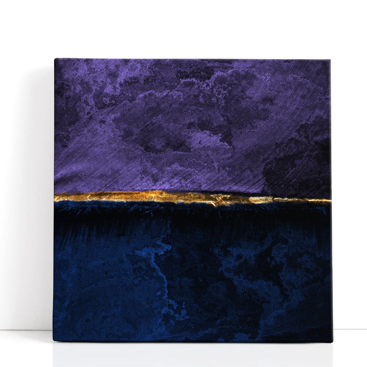 Navy blue abstract wall art design