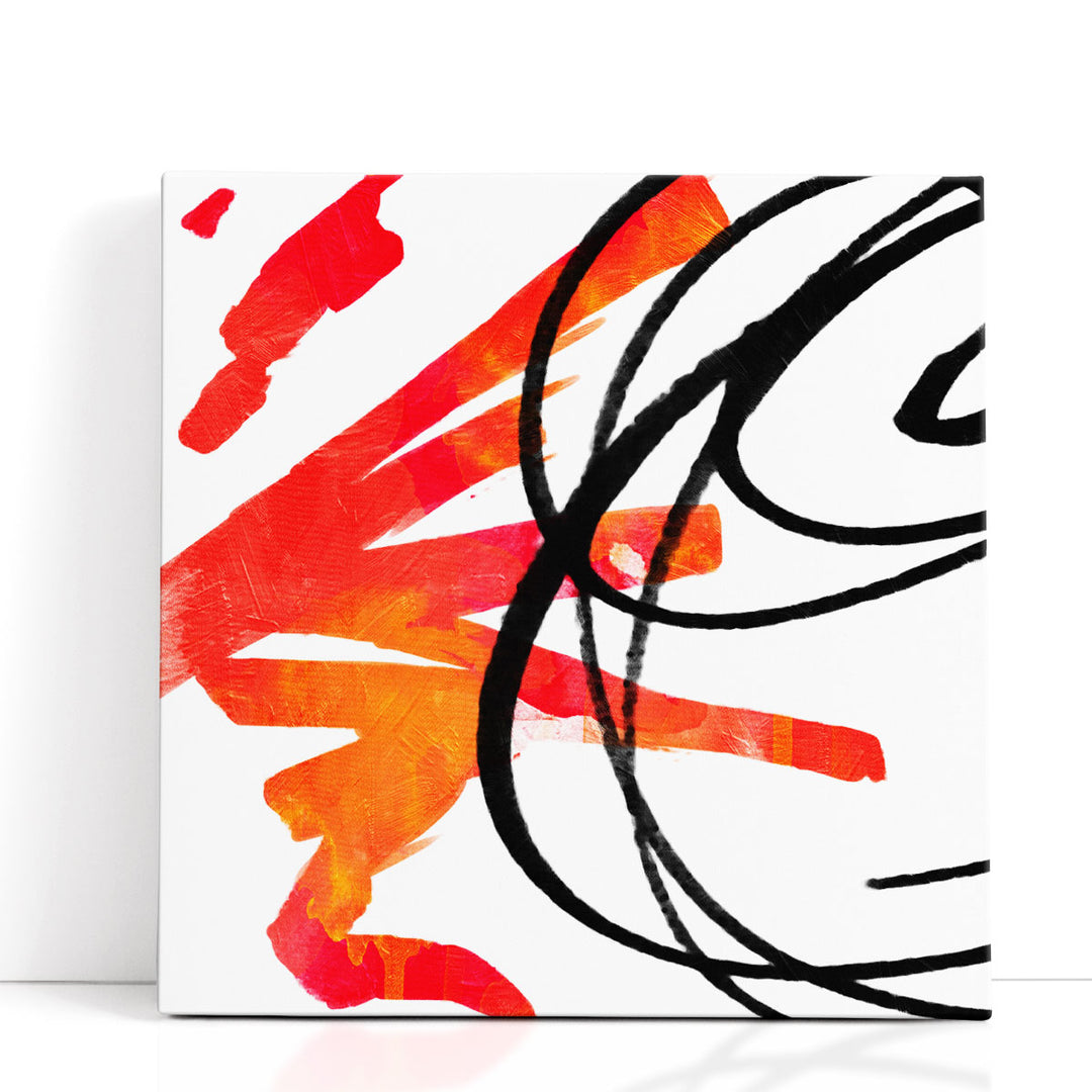 Modern Abstract Art Prints bold orange swaths