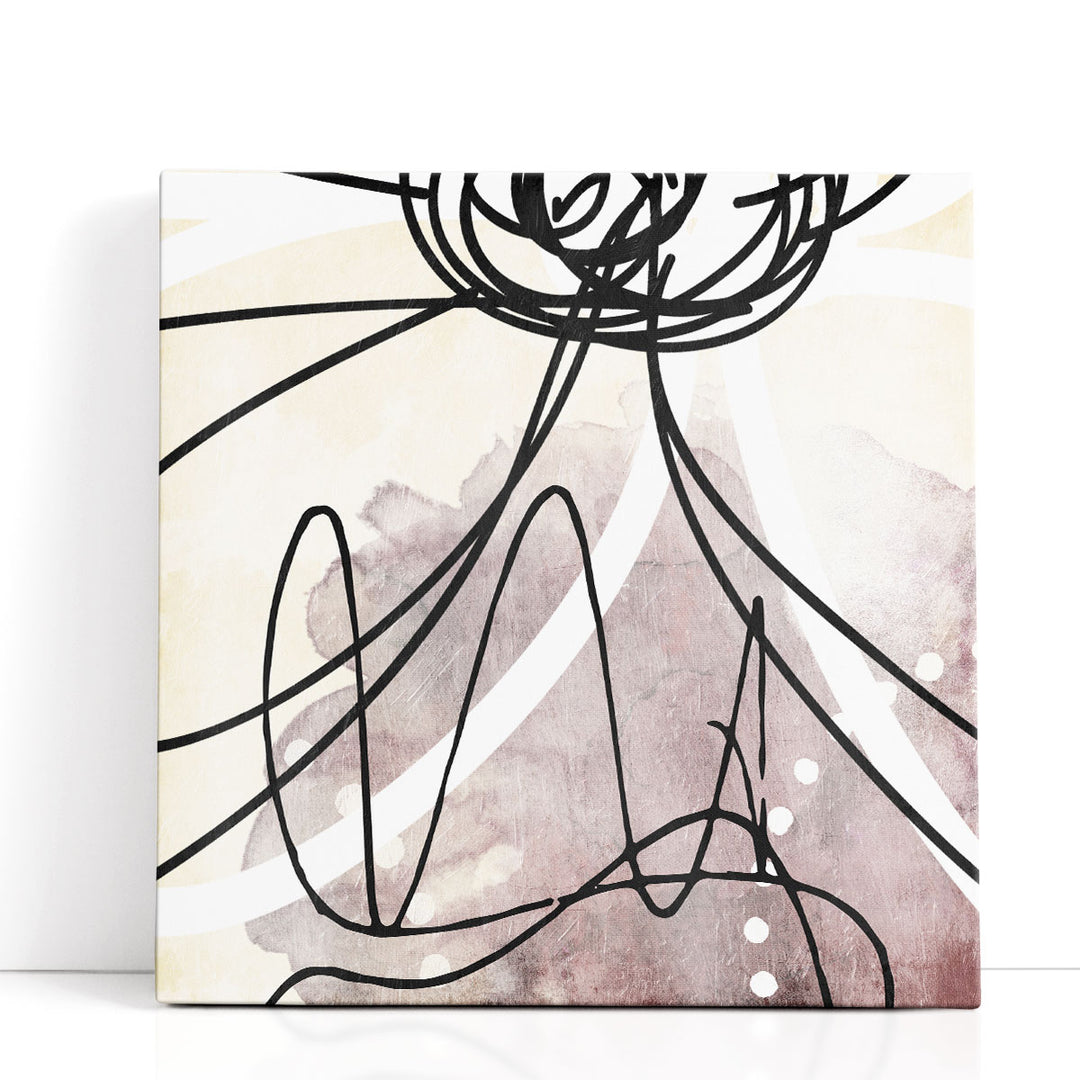 line art wall decor graceful black lines