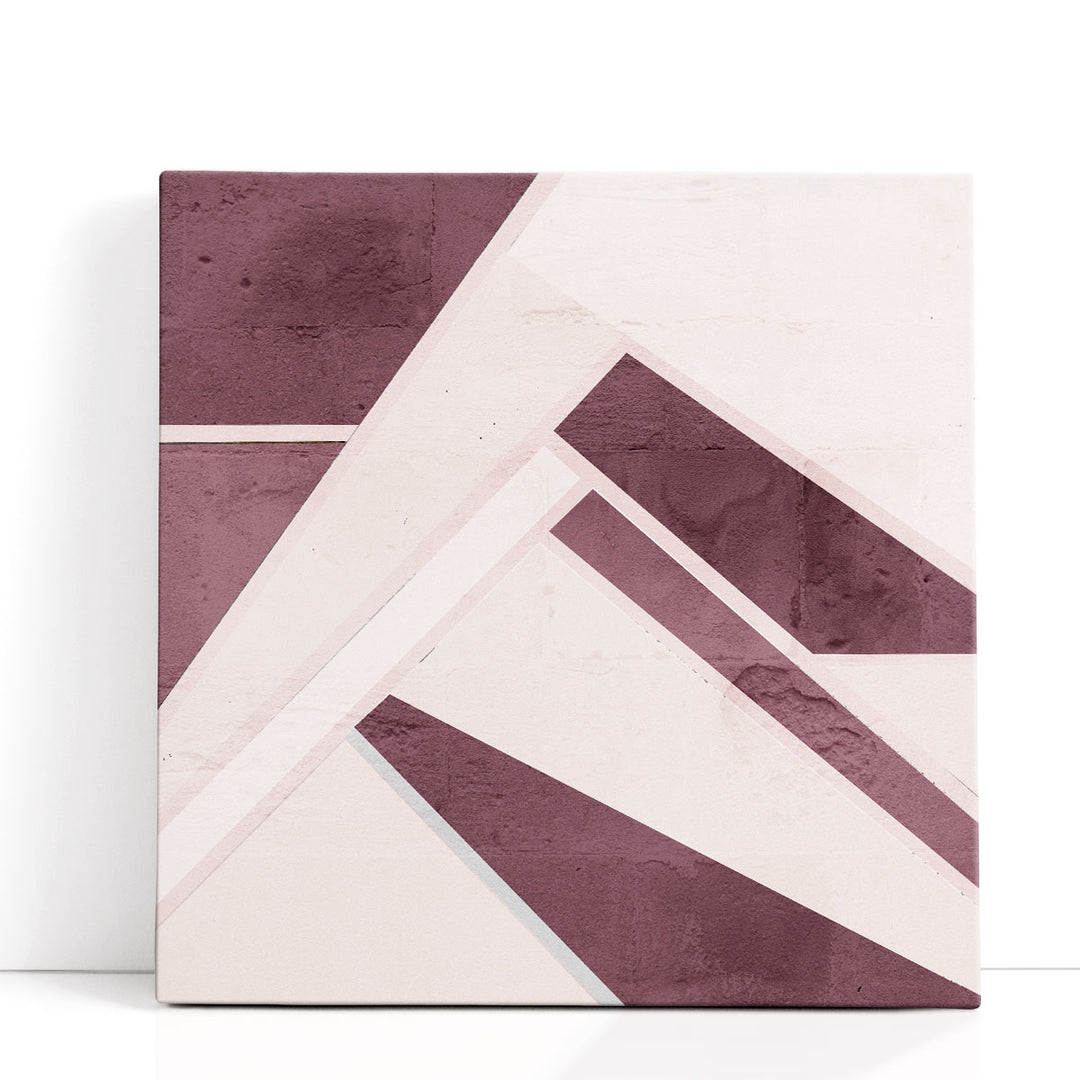 Plum Geo - Canvas Print Wall Art