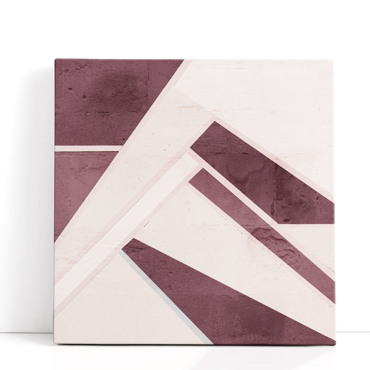 Plum Geo - Canvas Print Wall Art