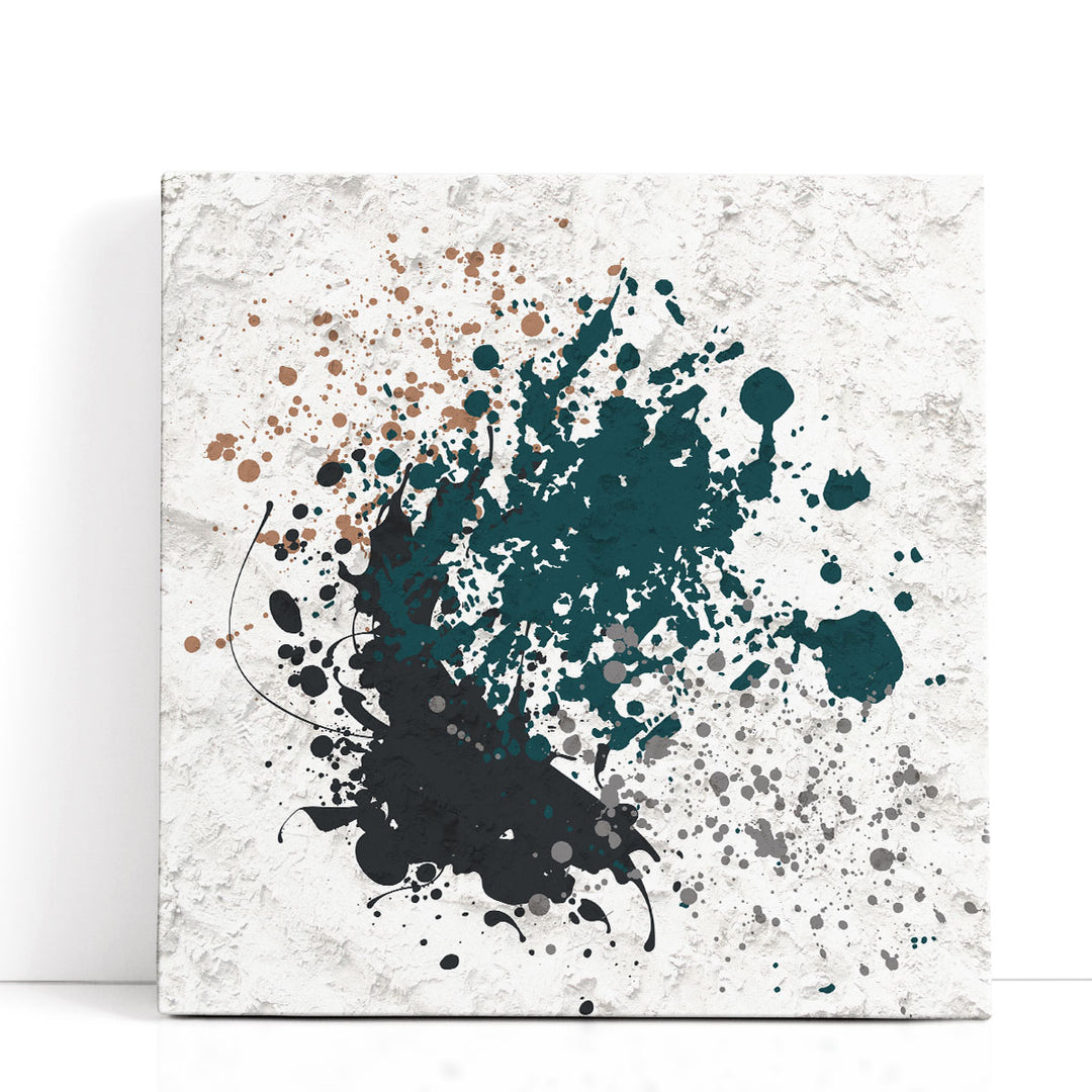 Splatter Square 1 - Canvas Print Wall Art