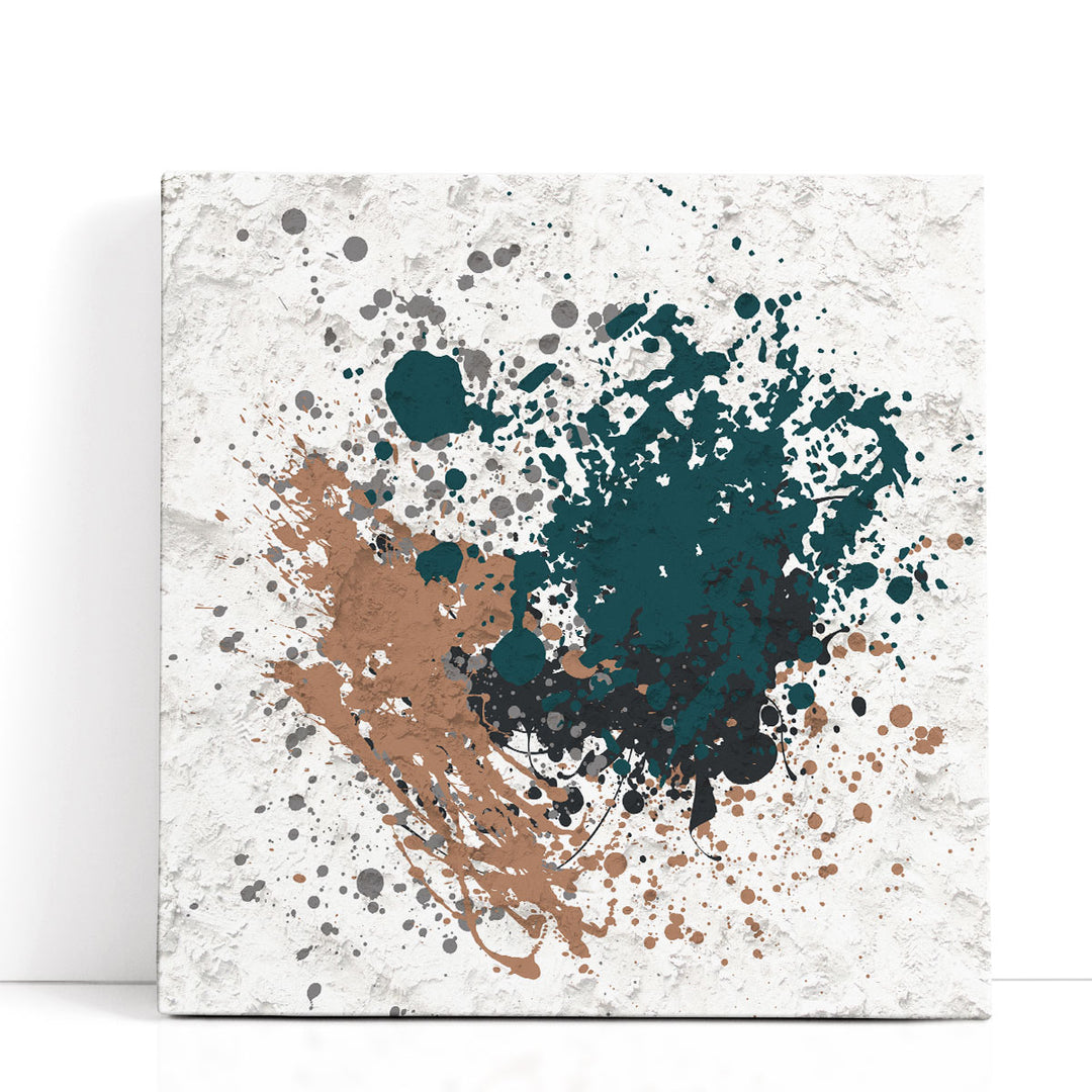 Splatter Square 2 - Canvas Print Wall Art
