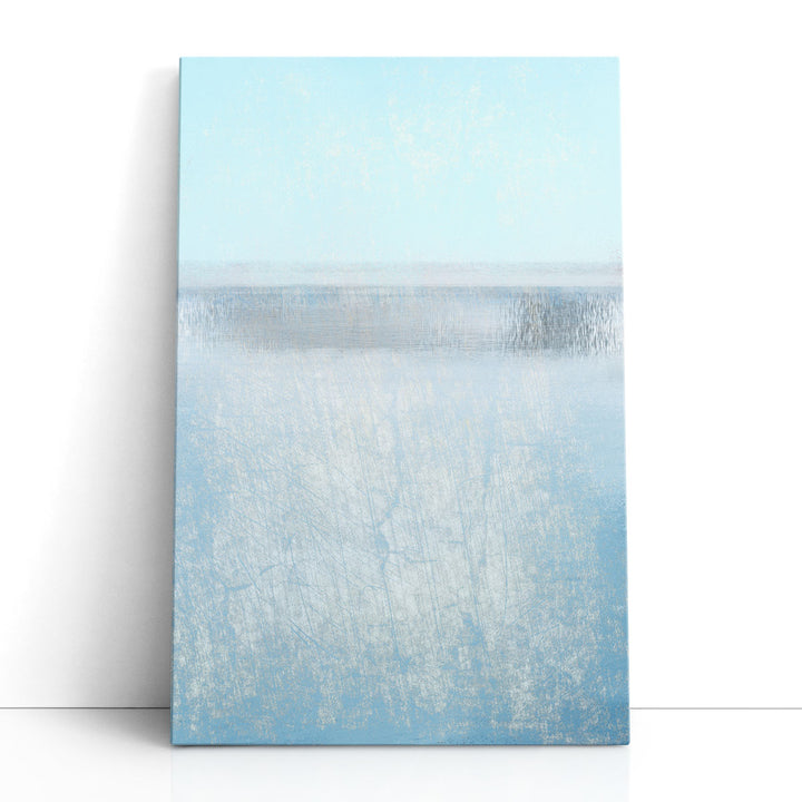 Blue abstract art with minimalist design