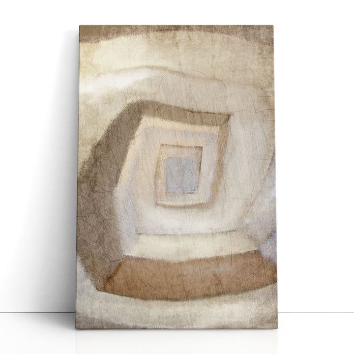 Architectural prints with stairway abstraction