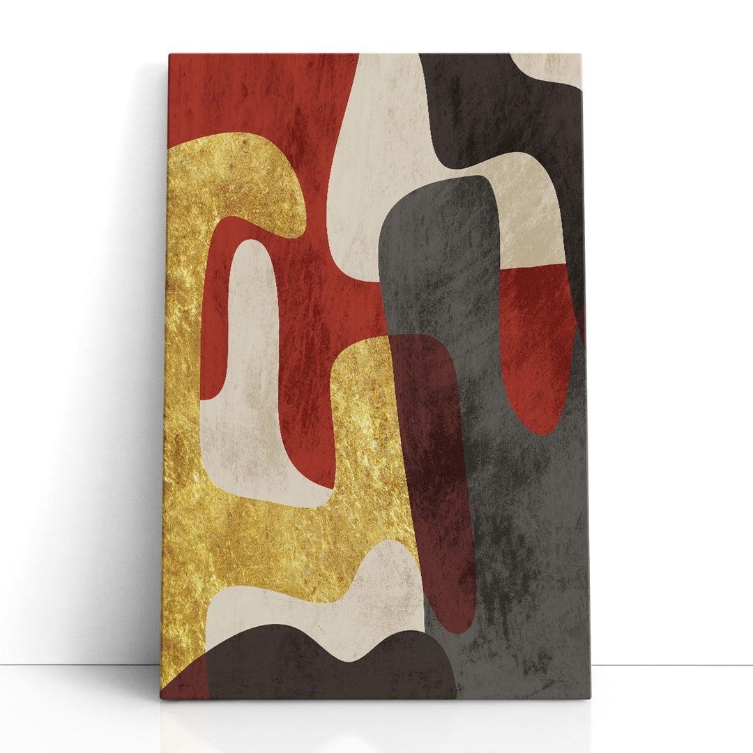 Curvy Art Design Wall Art bold black gold curves