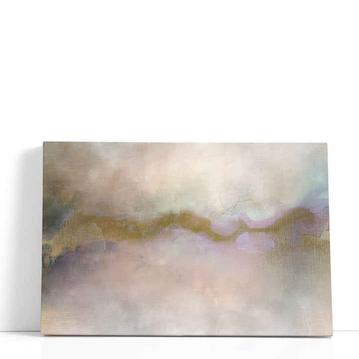 Abstract canvas art in muted tones